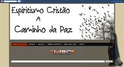 Desktop Screenshot of espiritismocristaoacaminhodapaz.blogspot.com