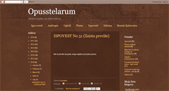 Desktop Screenshot of opusstelarum.blogspot.com