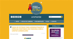 Desktop Screenshot of carreiraunimonte.blogspot.com