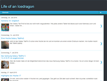 Tablet Screenshot of lifeofanicedragon.blogspot.com