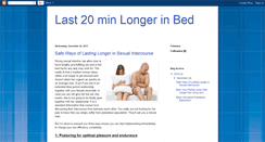 Desktop Screenshot of last20minlongerinbed.blogspot.com