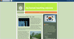 Desktop Screenshot of koreanteachingodyssey.blogspot.com