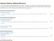 Tablet Screenshot of honest-money-making-reviews.blogspot.com