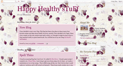 Desktop Screenshot of happyhealthystuff.blogspot.com