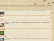 Tablet Screenshot of inlandsmalldogrescue.blogspot.com