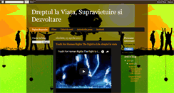 Desktop Screenshot of dreptul-la-viata.blogspot.com