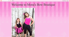 Desktop Screenshot of monasbowboutique.blogspot.com