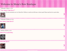 Tablet Screenshot of monasbowboutique.blogspot.com