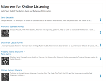 Tablet Screenshot of miserereonline.blogspot.com