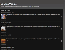 Tablet Screenshot of lavidaveggie.blogspot.com