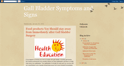 Desktop Screenshot of gallbladderinformation.blogspot.com