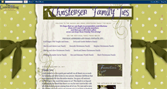 Desktop Screenshot of christensenfamilyties.blogspot.com