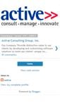 Mobile Screenshot of activeconsulting.blogspot.com