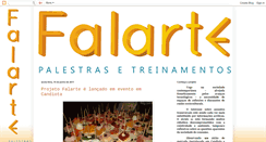 Desktop Screenshot of falartepalestras.blogspot.com