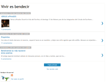 Tablet Screenshot of bendecirlavida.blogspot.com
