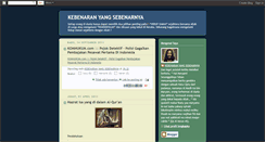 Desktop Screenshot of kebenaranyangsebenarnya.blogspot.com