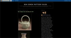 Desktop Screenshot of benowenpottery.blogspot.com