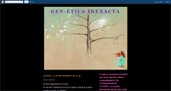 Desktop Screenshot of geneticainexacta.blogspot.com