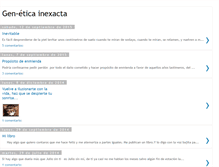 Tablet Screenshot of geneticainexacta.blogspot.com