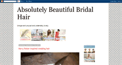 Desktop Screenshot of beautiful-bridal-hair.blogspot.com