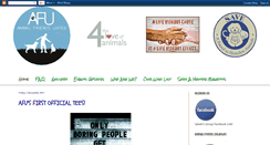 Desktop Screenshot of animalsfriendsunited.blogspot.com