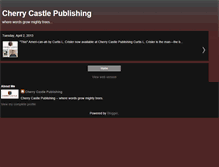 Tablet Screenshot of cherrycastlepublishing.blogspot.com