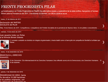 Tablet Screenshot of frenteprogresistaenpilar.blogspot.com