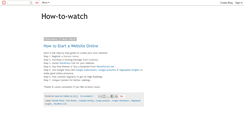 Desktop Screenshot of how-to-watch.blogspot.com