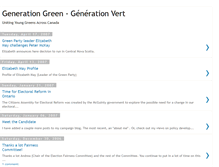 Tablet Screenshot of generationgreenblog.blogspot.com