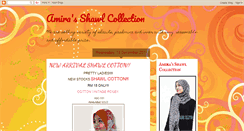 Desktop Screenshot of amirashawlcollection.blogspot.com