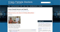 Desktop Screenshot of crazy-female-doctors.blogspot.com