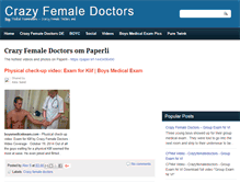 Tablet Screenshot of crazy-female-doctors.blogspot.com