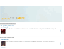 Tablet Screenshot of hommestyleguide.blogspot.com