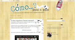 Desktop Screenshot of comopasoapaso.blogspot.com