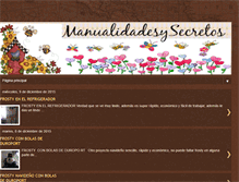 Tablet Screenshot of manualidadesysecretos.blogspot.com