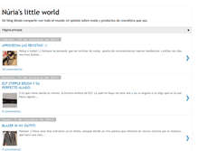 Tablet Screenshot of nuriaslittleworld.blogspot.com