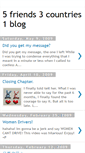 Mobile Screenshot of 5friends3countries1blog.blogspot.com