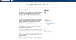 Desktop Screenshot of hrmattersandnews.blogspot.com