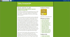 Desktop Screenshot of cyberscreenwriter.blogspot.com