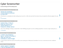Tablet Screenshot of cyberscreenwriter.blogspot.com