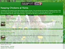 Tablet Screenshot of keepingchickens.blogspot.com
