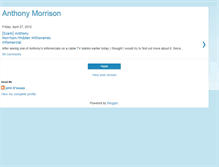 Tablet Screenshot of anthonymorrison321.blogspot.com