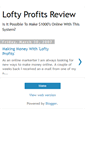 Mobile Screenshot of loftyprofitsreview.blogspot.com