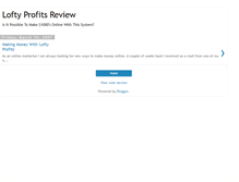 Tablet Screenshot of loftyprofitsreview.blogspot.com