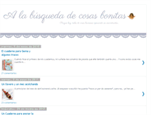 Tablet Screenshot of alabusquedadecosasbonitas.blogspot.com
