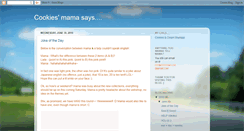 Desktop Screenshot of cookiesmamasays.blogspot.com