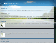 Tablet Screenshot of cookiesmamasays.blogspot.com