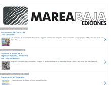 Tablet Screenshot of mareabajaediciones.blogspot.com