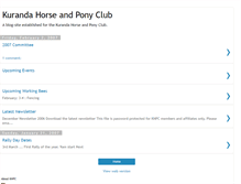Tablet Screenshot of kurandaponyclub.blogspot.com