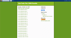 Desktop Screenshot of inisfada2008.blogspot.com